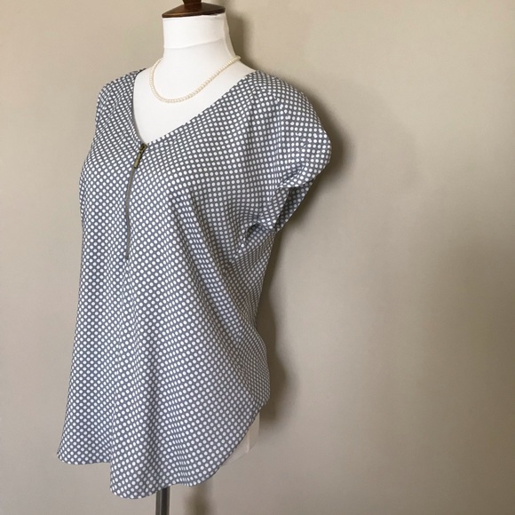 Express light blue polka dot blouse - Picture 3 of 4